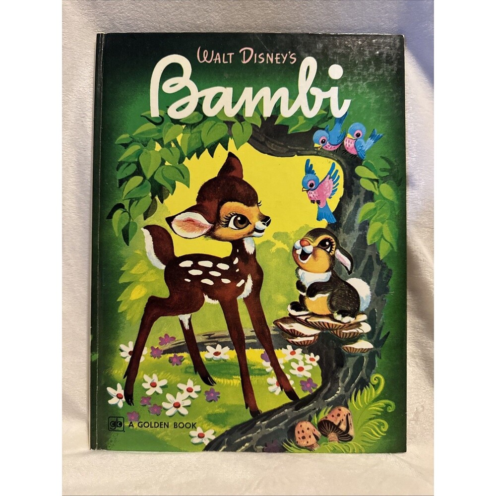 Vintage Bambi 1977 A Golden Book Walt Disney's Hardcover Western Publishing